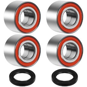 4 Pcs Wheel Bearings Kit for Can-Am Defender/Commander/Outlander/Maverick/,Replaces #293350118,705400088,293350040,2 PCS Front Wheel Shaft Seal# 293250246