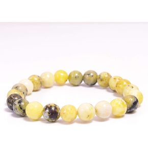 Australian Jasper Round Smooth Beads 8 mm Stretrchable Bracelet SB-45 For Woman,Man,Gift,Friendshipband