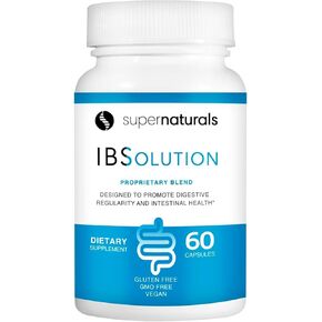 IBSolution - Digestive Health Supplement, Gas, Bloating, Diarrhea, Constipation Relief, Abdominal Pain, With Psyllium, Promote Regularity, Supports Gut Health, Made in USA - 60 Vegan Capsules, 2-Pack