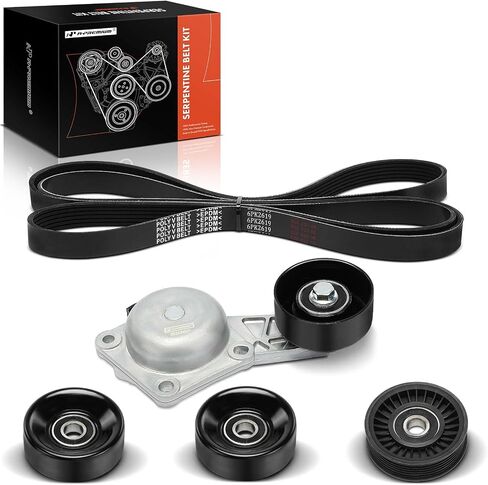مجموعة محرك سيربنتين للمحرك A-Premium متوافقة مع Ford F-150 2007-2008، Expedition 2007-2008 وLincoln Navigator 2007-2009، Mark LT 2008 - SOHC 4.6L 5.4L in Saudi Arabia