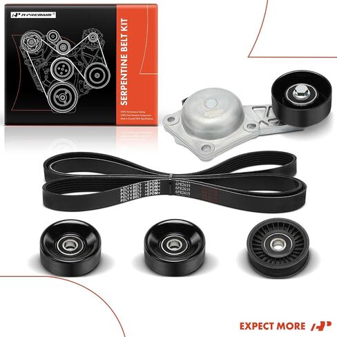 مجموعة محرك سيربنتين للمحرك A-Premium متوافقة مع Ford F-150 2007-2008، Expedition 2007-2008 وLincoln Navigator 2007-2009، Mark LT 2008 - SOHC 4.6L 5.4L in Saudi Arabia