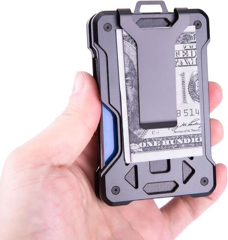 محفظة AOZBZ RFID - محفظة معدنية حامل بطاقات رفيعة RFID للرجال حامل بطاقات الائتمان in Kuwait