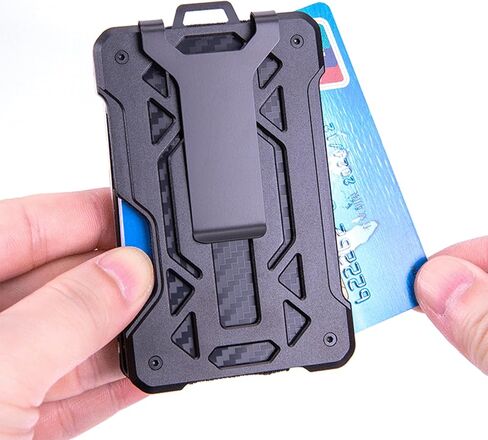 محفظة AOZBZ RFID - محفظة معدنية حامل بطاقات رفيعة RFID للرجال حامل بطاقات الائتمان in Kuwait
