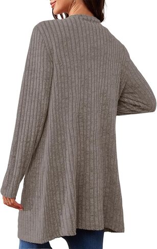 Askyes Womens Cardigan Sweater Long Sleeve Lightweight Open Front Button Closure Fall Cardigans for Women Casual with Pockets in Kuwait