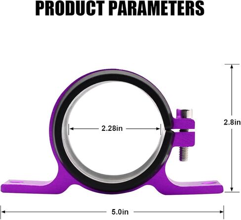 دعامة تثبيت لفلتر وقود السيارة 58 مم، حامل مرشحات مضخة وقود زيت الوقود التلقائي، حامل تثبيت حامل سيارة السباق، تركيب مقعد المضخة، عالمي للمركبات (أرجواني) in Kuwait