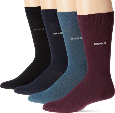 BOSS Men's 4-Pack Sold Cotton Socks Gift Set in Kuwait