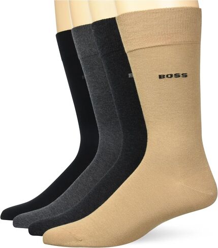 BOSS Men's 4-Pack Sold Cotton Socks Gift Set in Kuwait