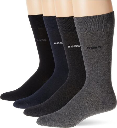BOSS Men's 4-Pack Sold Cotton Socks Gift Set in Kuwait