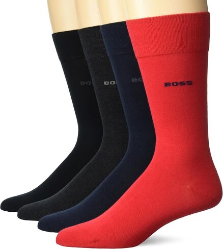 BOSS Men's 4-Pack Sold Cotton Socks Gift Set in Kuwait
