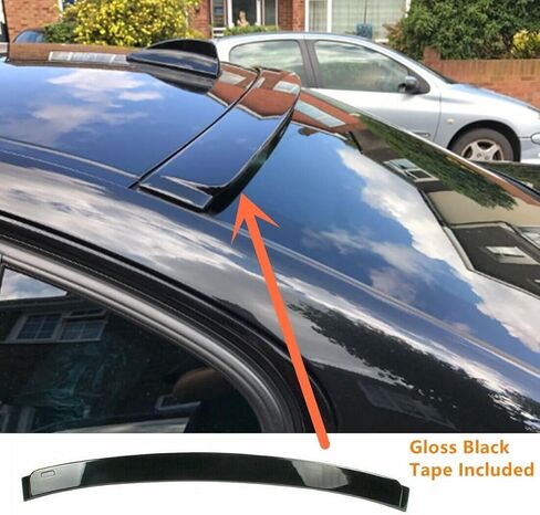 جناح سبويلر لسقف النافذة الخلفية متوافق مع 2005-2011 BMW E90 3 Series 323i 328i 335i 4DR Sedan M3 ملحقات أسود لامع in Kuwait