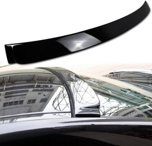 جناح سبويلر لسقف النافذة الخلفية متوافق مع 2005-2011 BMW E90 3 Series 323i 328i 335i 4DR Sedan M3 ملحقات أسود لامع in Kuwait