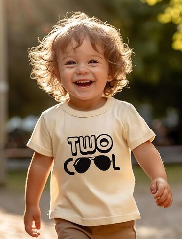 Two Cool 2nd Birthday T Shirt Boys 2nd Birthday Shirt Toddler Baby 2 Year Old Birthday Gift Tee Tops in Saudi Arabia
