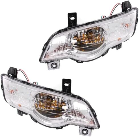 CarLights360: For Chevy Traverse Signal/Corner Light 2009 10 11 2012 Pair Driver and Passenger Side Front w/Bulbs DOT Certified Replaces GM2520194 + GM2521194 in Saudi Arabia