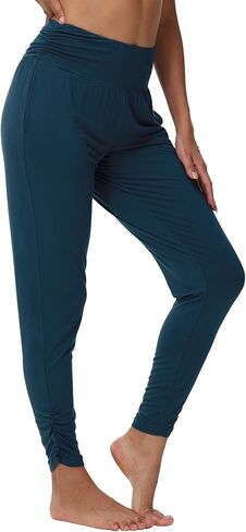 WiWi Womens Yoga Pants with Pockets - Viscose from Bamboo High-Waist Joggers Sweatpants Lounge Pajama Bottoms S-XXL in Kuwait