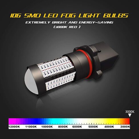 5202 5201 H16 PSX24W LED DRL Fog Light,Replacement of Halogen HID,360 degree bright,ICE BLUE in Kuwait