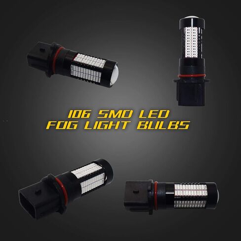 5202 5201 H16 PSX24W LED DRL Fog Light,Replacement of Halogen HID,360 degree bright,ICE BLUE in Kuwait
