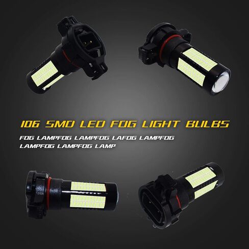 5202 5201 H16 PSX24W LED DRL Fog Light,Replacement of Halogen HID,360 degree bright,ICE BLUE in Kuwait