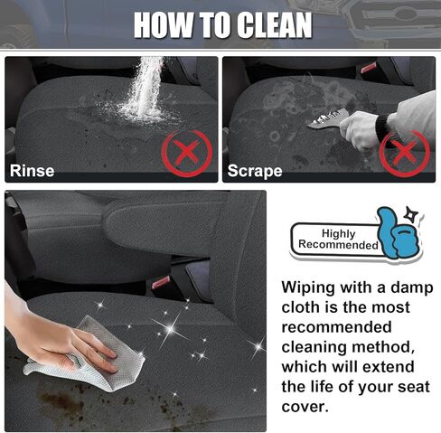 أغطية مقاعد SAPUBK مخصصة تناسب كراسي Ford E-Series Van Captain 1993-2008 مع مسند ذراع واحد لكل مقعد in Kuwait