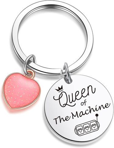 ZNOSVEI One-Arm Bandit Keychain Casino Lover Keychain Poker Keychain Casino Keychain in Kuwait