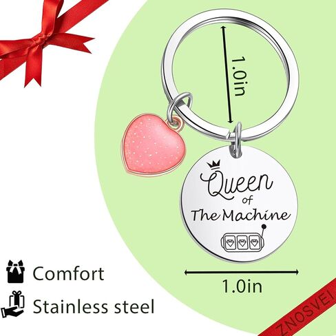 ZNOSVEI One-Arm Bandit Keychain Casino Lover Keychain Poker Keychain Casino Keychain in Kuwait