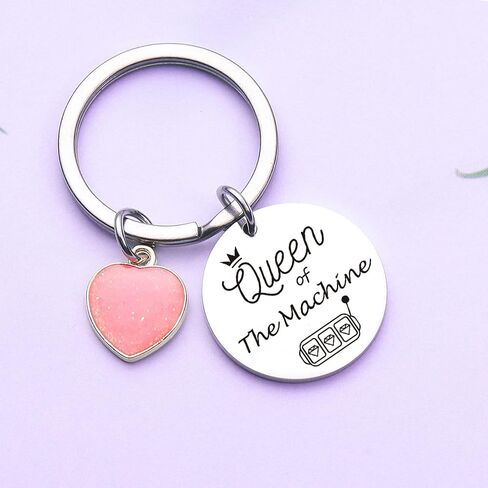 ZNOSVEI One-Arm Bandit Keychain Casino Lover Keychain Poker Keychain Casino Keychain in Kuwait