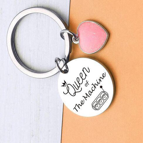 ZNOSVEI One-Arm Bandit Keychain Casino Lover Keychain Poker Keychain Casino Keychain in Kuwait
