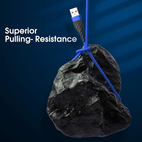 Charger Cable 10ft for【Apple MFi Certified】,(2 Pack) CyvenSmart 10 Foot Lightning Cable Fast Charging Cord for iPhone 11/11 Pro /11 Pro Max/XS/XS Max/XR/X/8/8 Plus/7/7 Plus/6(Black) in Kuwait