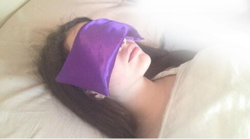 Lavender Eye Pillow- Silky Eye Pillow for Yoga, Meditation Relaxation. This Eye Mask Is Perfect for Sleeping. Made of Lavender Flowers Organic Flax Seed. Get One for Yourself or As a Gift. in Saudi Arabia