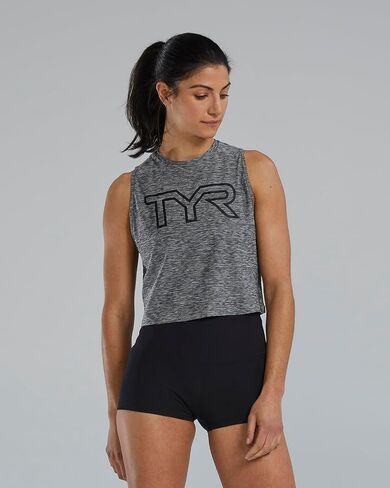 TYR T39000252XS Wmn Airtec Crop TNK Heather Grey XS in Saudi Arabia