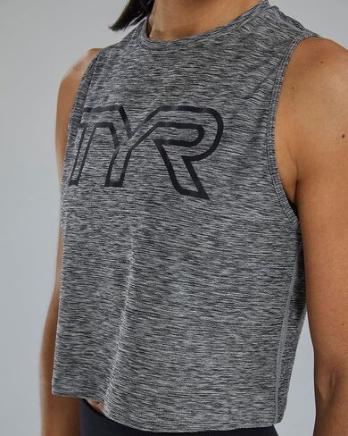 TYR T39000252XS Wmn Airtec Crop TNK Heather Grey XS in Saudi Arabia
