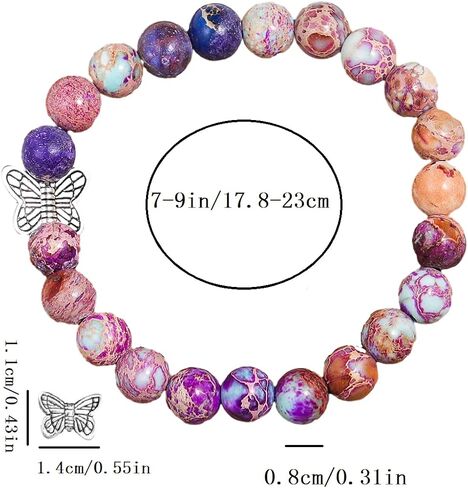 Inspirational Bracelets for Women Natural Stone Healing Relaxation Chakra Bracelet for Graduation Birthday Christmas Mothers day Valentines Thanksgiving Gifts for Her Mom Best Friend Sister in Saudi Arabia