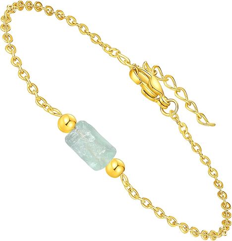 Raw Stone Healing Bracelet with Amethyst/Rose Quartz/Green Fluorite/Obsidian/Crystal Quartz for Meditation,Cleansing and Relaxing Purpose-Thoughtful Gift for Crystal Lovers in Saudi Arabia