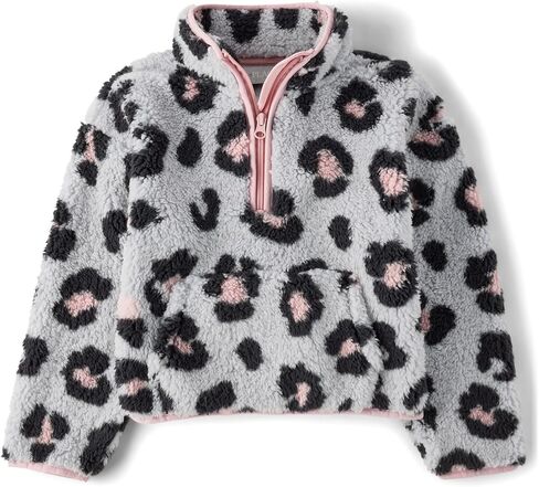 The Children's Place Girls' Cozy Sherpa Quarter-Zip Jacket in Saudi Arabia