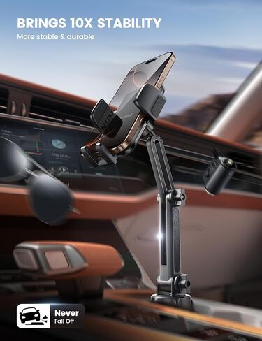Lamicall Cup Holder Phone Holder for Your Car - [Thick Cases Friendly] Universal Adjustable Cupholder Cell Phone Car Mount for Truck Golf Cart iPhone 16 Galaxy Google and All 4"-7" Smartphones in Saudi Arabia