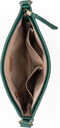 محفظة Sak Melrose Crossbody - حقيبة يد نسائية من الجلد الفاخر للاستخدام اليومي والسفر - حقيبة كروس مع سحاب إغلاق in Kuwait