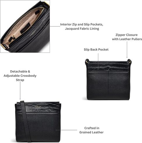 RADLEY London - Downtown - Small Ziptop Crossbody in Saudi Arabia