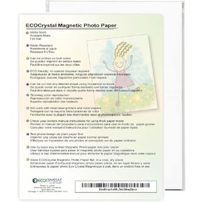 Eco Crystal Water Resistant Laser Printer Copier Paper (without the need for laminating after printing) 30 Sheets (LTR) Made in Japan