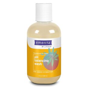 Emerita by Life-flo pH Balancing Feminine Wash, Hydrating Cleanser Soothes Delicate Areas, Fights Odor and Keeps You Feeling Fresh, Made Without Parabens, Fragrance Free, Not Tested on Animals, 4oz