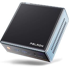 PELADN AMD Mini PC(Dual LAN), AMD Ryzen 5 5500U(6C/12T, Max 4.0GHz), 16GB DDR4 RAM 512GB NVMe SSD, WO4 Desktop Computer Support 4K@60Hz /WiFi6/BT5.2/DP1.4/HDMI2.0/USB-C for Office/Home/Light Gaming in Kuwait