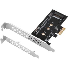 SIIG Full Speed M.2 M Key Nvme SSD to PCIe Adapter, PCI Express X16 Card with Heatsink, Supports Windows 7/8/ 10, Supports 2230, 2242, 2260, 2280 Form Factor M.2 SSDS