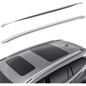 Roof Rack Side Rails Cross Bars for Honda Pilot 2016 2017 2018 2019 2020 2021 2022 Rooftop Luggage Black Black Side RailsBlack Cross Bars