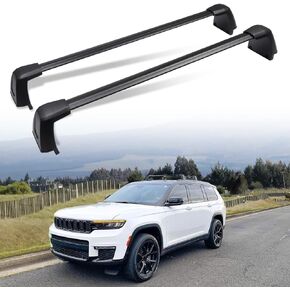 Snailfly Heavy-Duty 220 lbs Load Capacity, Upgraded Crossbars Fit for 2021-2024 Jeep Grand Cherokee L and 2022-2024 Grand Cherokee WL Roof Rack Cross Bars Cargo Accessories