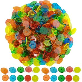 GXXMEI 200PCS Plastic Round Transparent Golf Ball Position Markers for Golf and Baseball (5 Color, 24mm)