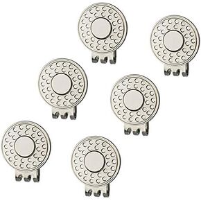 Golf Hat Clip Strong Magnet Value 3 6 Pack Set, Iron Cap Clips with Nickel Craft for Men Women Golfer (Silver) in Kuwait
