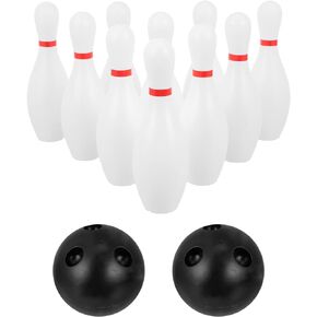 STOBOK Toy Bowling, 1 Set Bowling Balls Bowling Set Bowling Games Outdoor Indoor Bowling Sports Toy for Party Favors, Outdoor Games