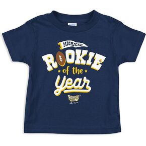 Rookie of The Year Toddler Tee for Michigan College Fans (2T-7T)