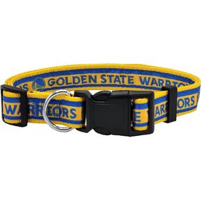 Pets First NBA GOLDEN STATE WARRIORS Dog Collar, Size Small. Best Pet Collar for all Sports Fans