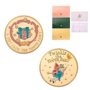 Tooth Fairy Gift Coins,Reward for Lost Tooth Kids,Tooth Fairy Coins to Encourage Kids to Brush Their Teeth,3 Set (Encourage Brushing)