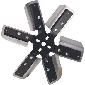 Derale 17013 Heavy Duty Fan Blade Series 1000 13" Stainless Steel Flex Fan Standard Rotation , Black