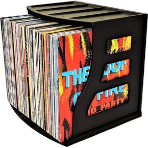 Vinyl Record Storage Holder, LP Box, Scrapbook 12x12 Paper Rack, Desktop Organizer, Ring Binder Stand, Vertical Book Shelf, Lever Arch Filing Crate, Photo Album Cube - Stackable
